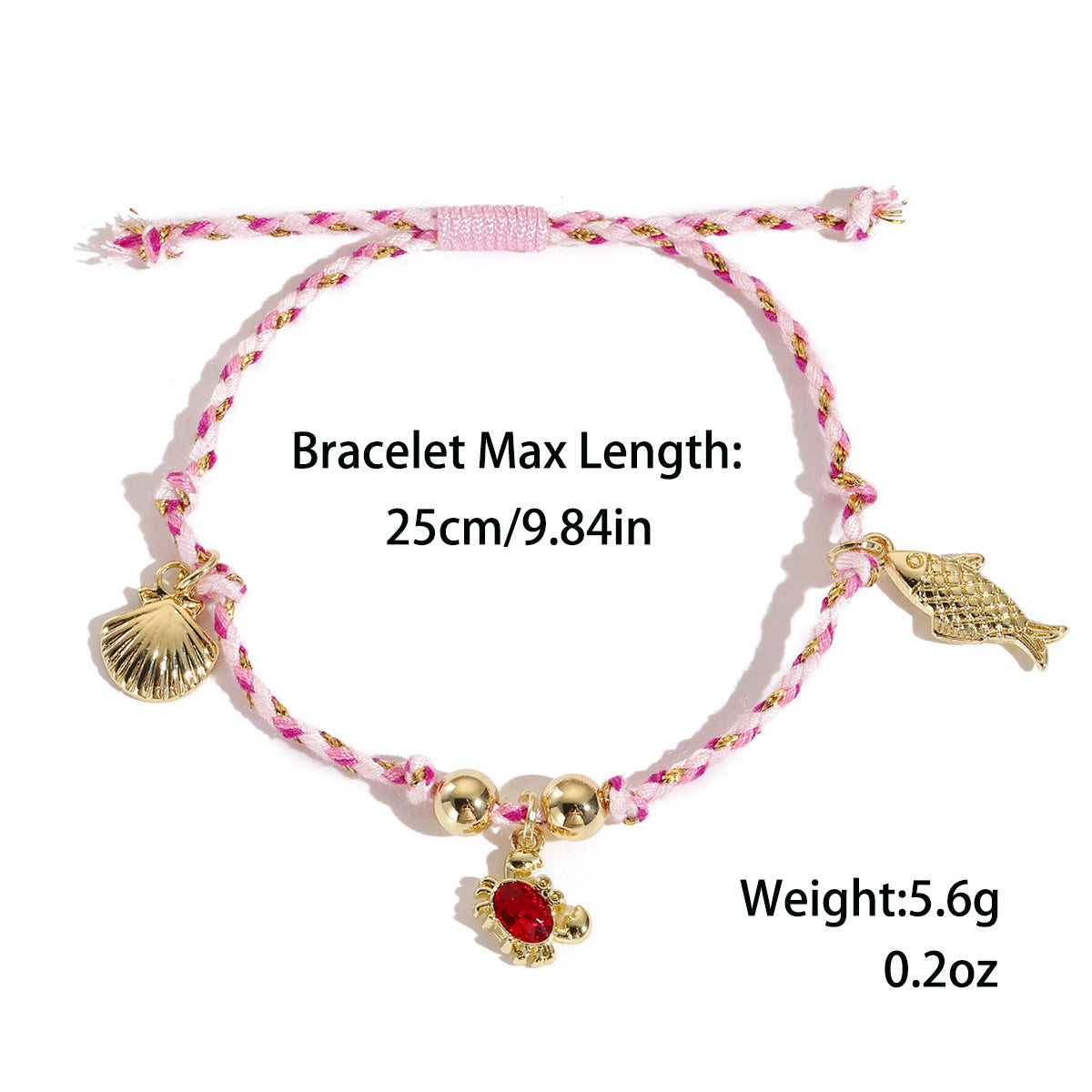 Marine Style Starfish Shell Turquoise Shell Beaded Chain Stretch Bracelets