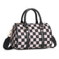 Checkered Boston Bag