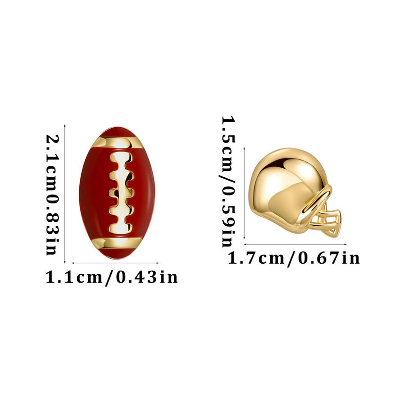 Sports stud earrings