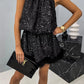 Sleeveless Sequined Halter Neck Mini Dress