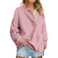 Solid Color New Loose Button Pullover Sweatshirt