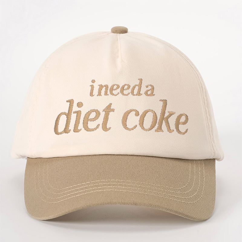 diet coke Color-blocked Baseball Cap Flat Cap