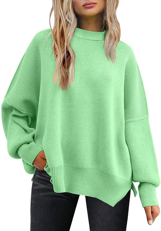 Crew Neck Batwing Sweater