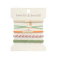 Boho 2-in-1 Hair Tie & Bracelet Set (5-Piece Pack)