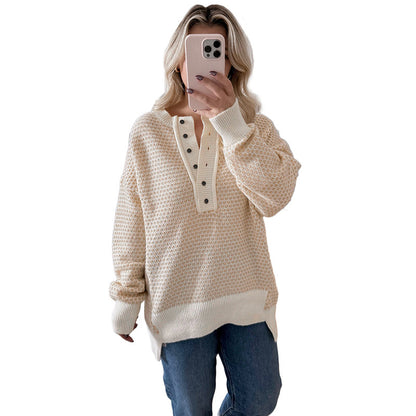 Women's V-neck Pullover Sweater