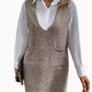 She Sweater Knit Pinafore Dress
