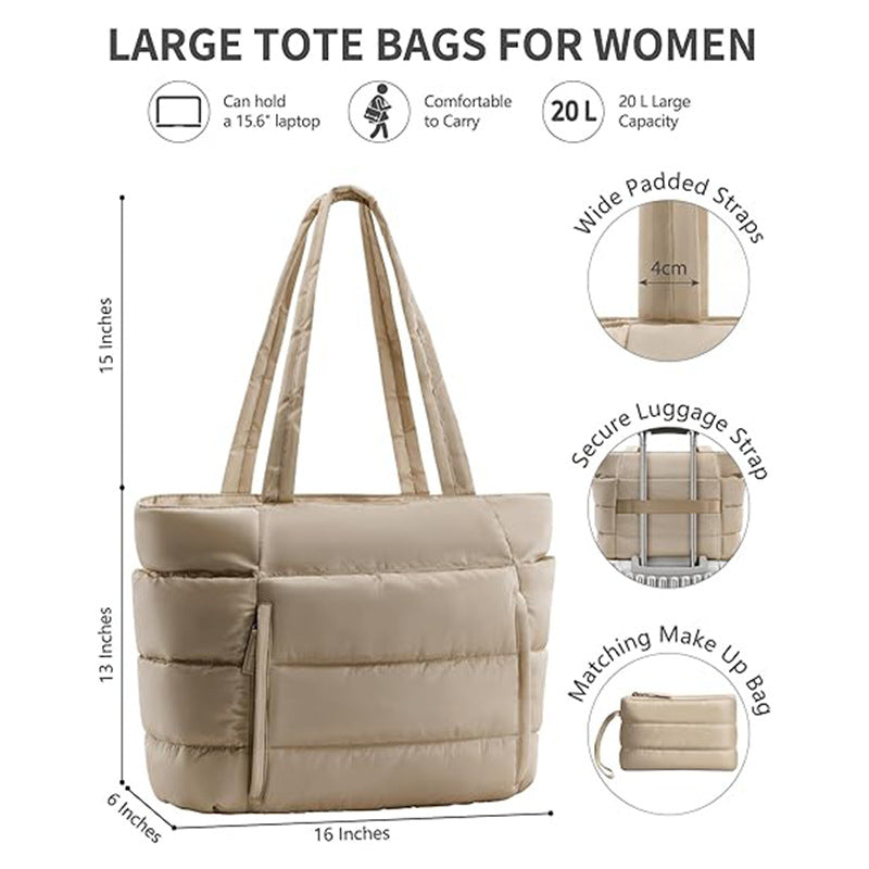 All In One Puffer Tote