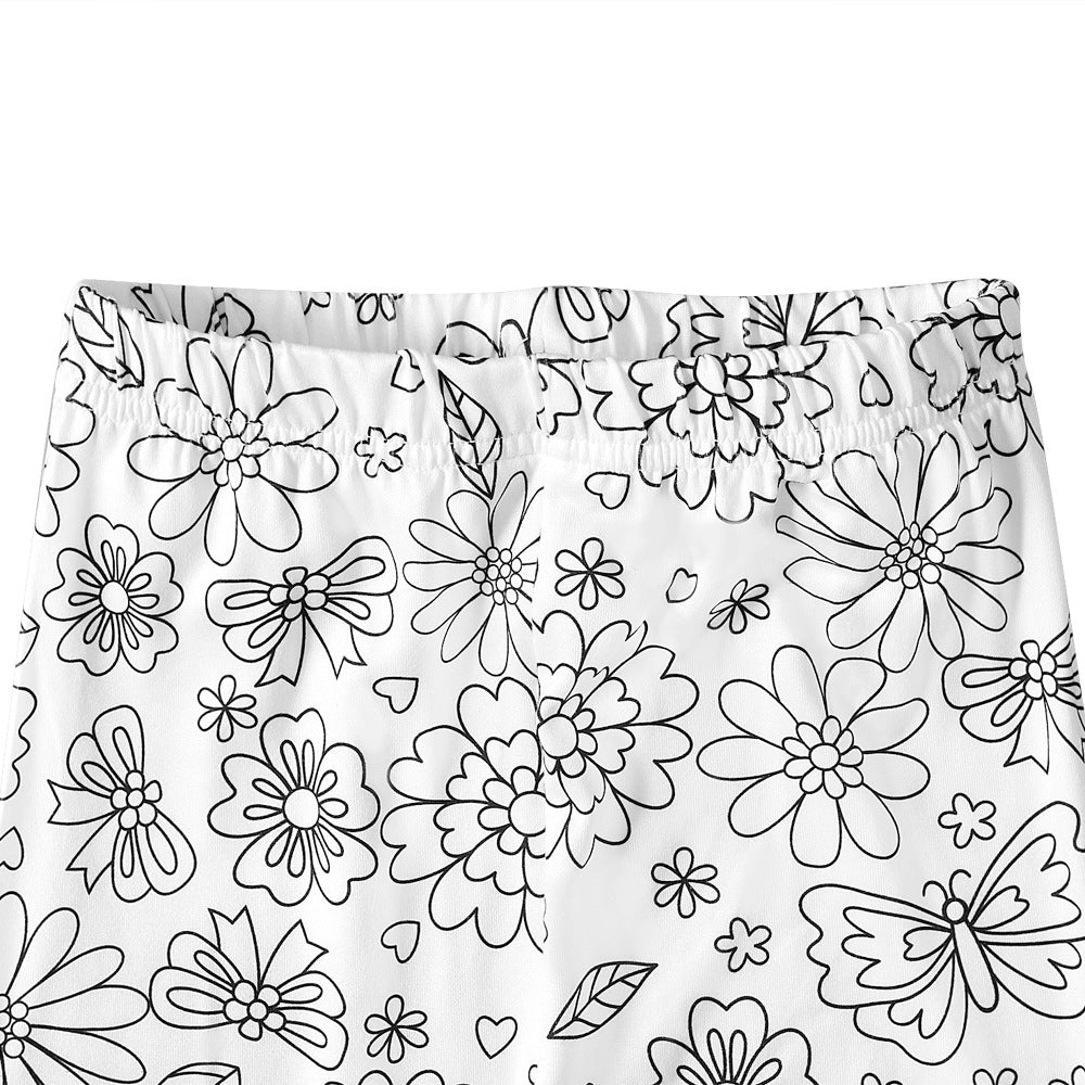 Kid's Doodle Print Pajama Set