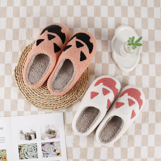 Halloween Pumpkin Cotton Slippers
