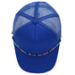 Multicolor Beaded Band Black Trucker Hat