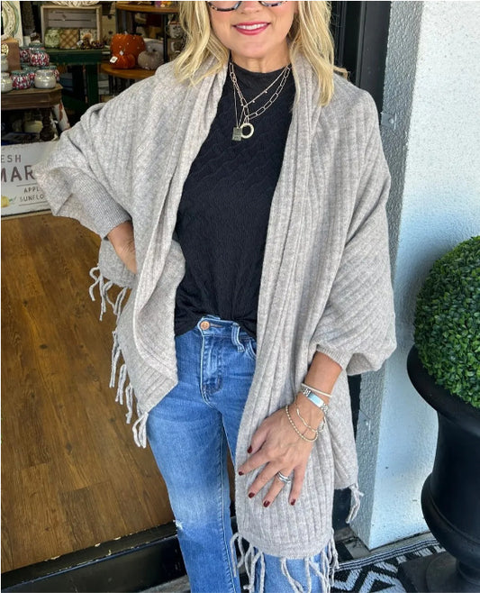 Fringed Cardigan