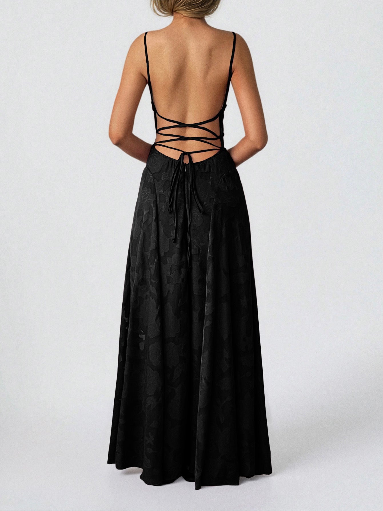 Floral Spaghetti Strap Maxi Dress