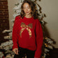 Golden Bow Chunky Knit Sweater