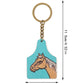 Western Farm Style Wooden Keychain
