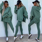 Spring women's tight trousers loose sweatshirt two-piece suit