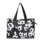Ball Sports Print Multi-Pocket Utility Tote Bag