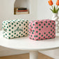 Custom Polka-Dot Color-Block Makeup Bag