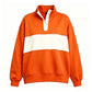 Custom Name Preppy Style Quarter-Snap Sweatshirt