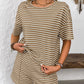 Stripe Crewneck Lounge Set