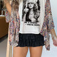 Loose Printed Top for Women