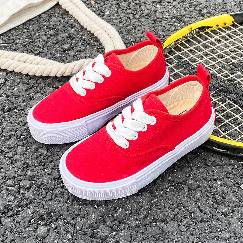 Kid's Canvas Lace-up Shoes