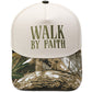 "Walk by Faith" Embroidered Retro Color-Block Trucker Hat