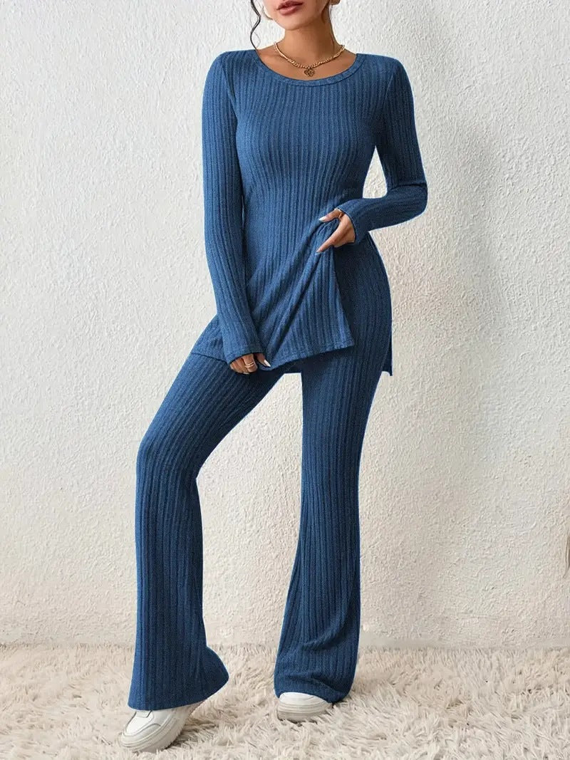 Ribbed Knit Loungewear Set