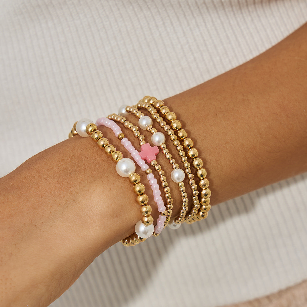 Gold Bracelet Stacks
