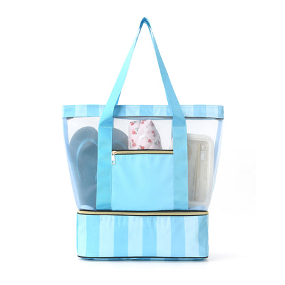 Double-layer Beach Tote Swimming Bag