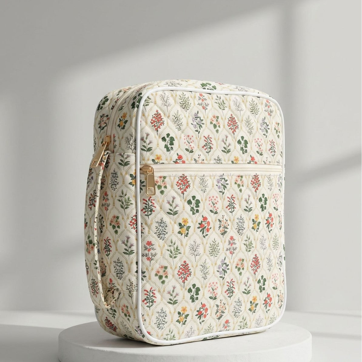 Floral Quilted Bible Cover Large Capacity Bible Case