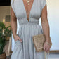 V Neck Sleeveless Jumpsuit