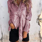 Casual Metallic Stylish Roll-Neck Shirt