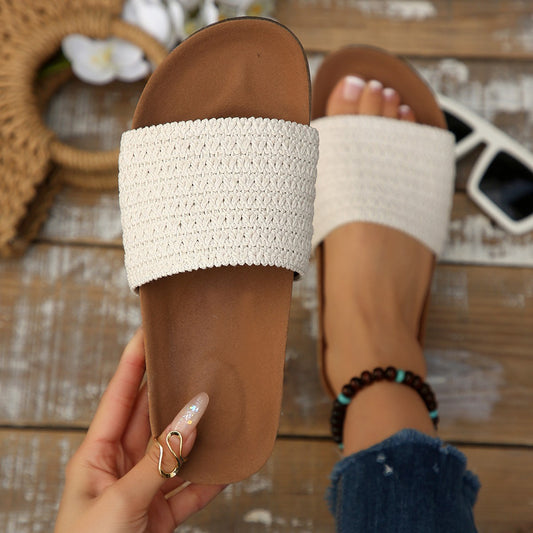 Open Toe Flat Sandals