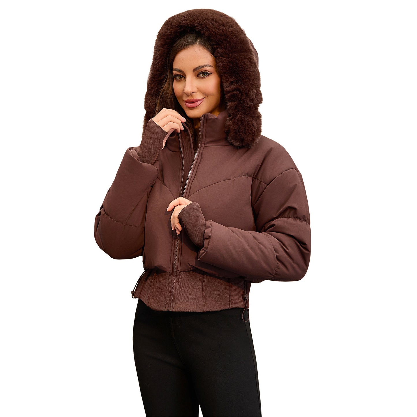 New Women's Thickened Warm Cotton Jacket