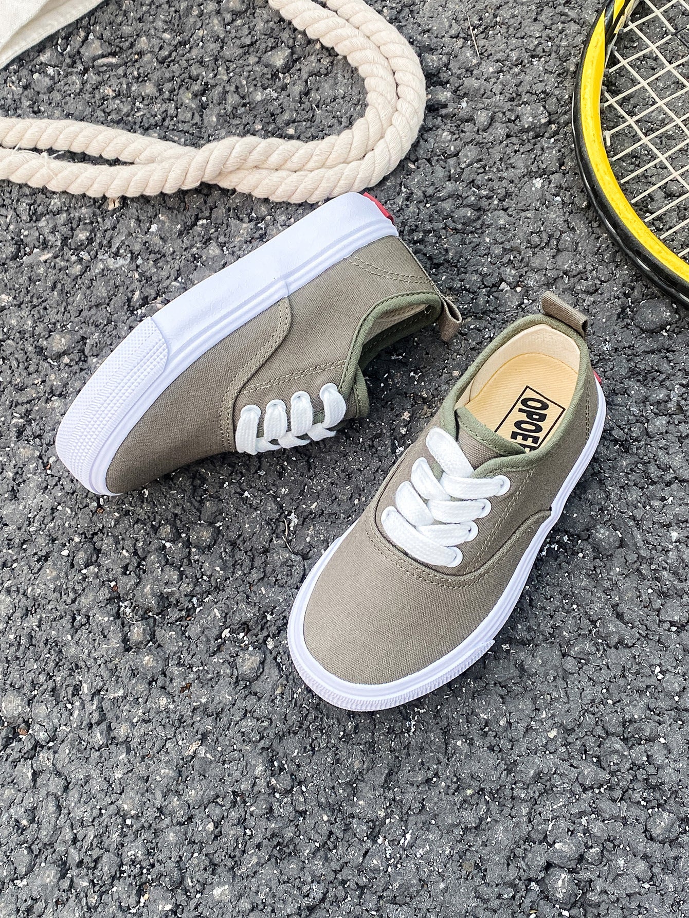 Kid's Canvas Lace-up Shoes