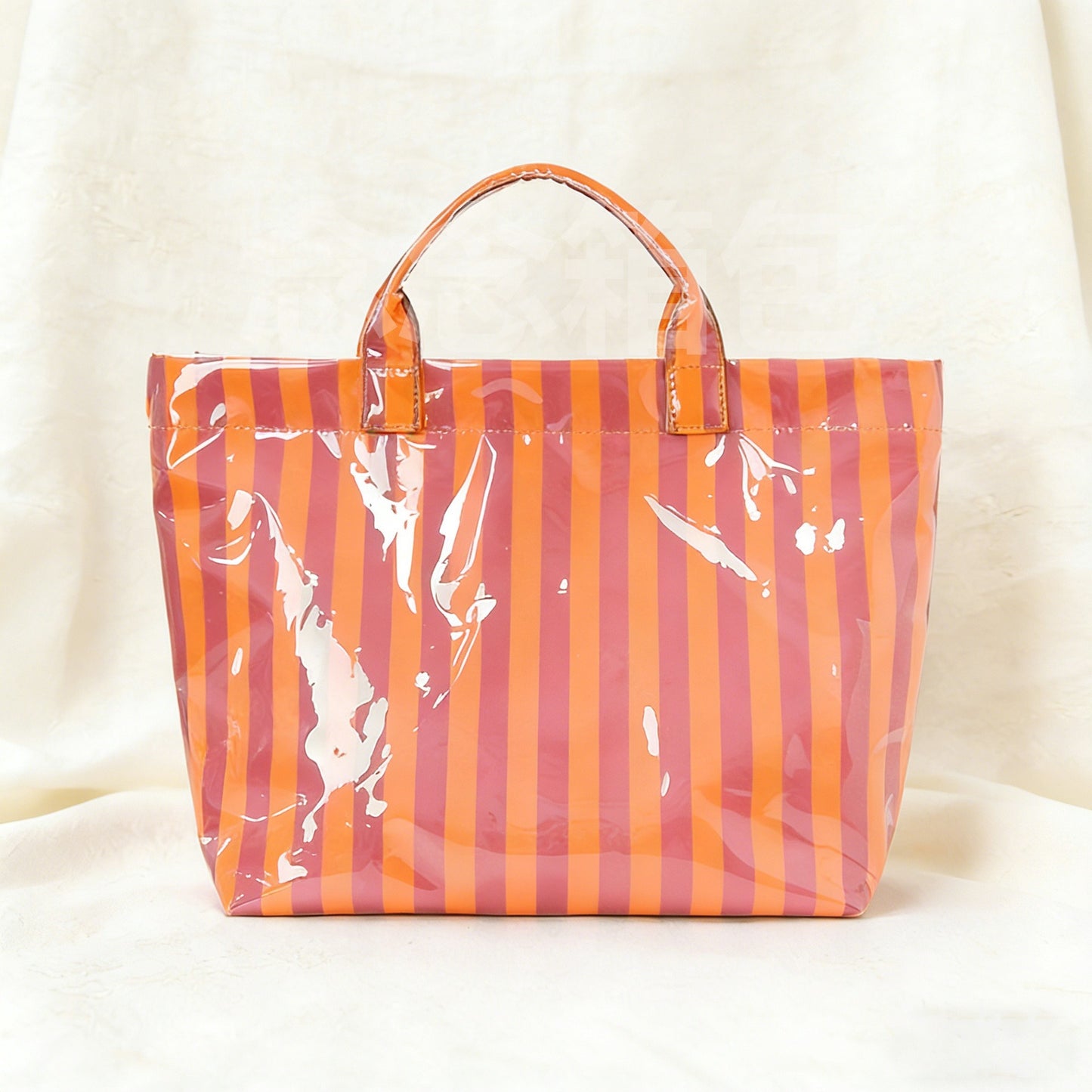PVC Striped Tote Bag