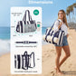 Nautical Multi-Pocket Large Capacity Beach Tote