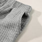 Textured Top and Wide-leg Pants Set