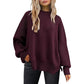 Crew Neck Batwing Sweater