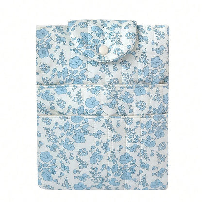 Quilted Bible Cover with Pen Slots & Phone Pocket