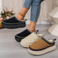 Thick-Soled Warm Ethnic Style Half-Slip