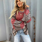 Round Neck Hooded Loose Sweatshirt