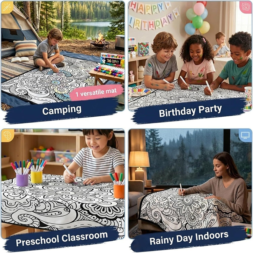DIY Coloring Blanket