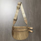 Checkered Crossbody Bag with Detachable Pouch