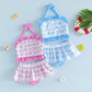 2Pcs Toddler Girl Swimsuit Set Sleeveless Halter Neck