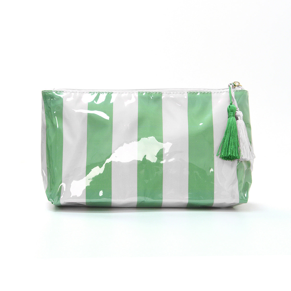 Waterproof Zipper Essentials Bag with Tassels