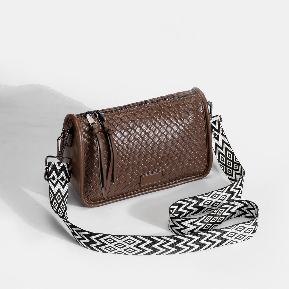 Retro Solid Color Crossbody Bag