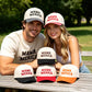 Embroidered "MAMA MERICA" Trucker Hat – Color-Block Structured Baseball Cap