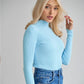 Basic Solid Color Half Turtleneck Sweater