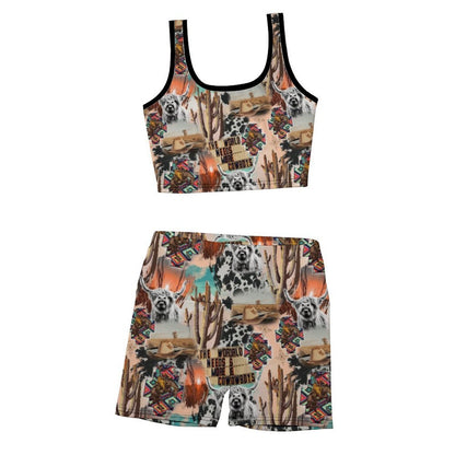 Custom Printed Yoga Vest Set(20-37)